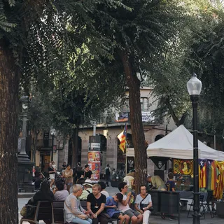 Square bench life barcelona